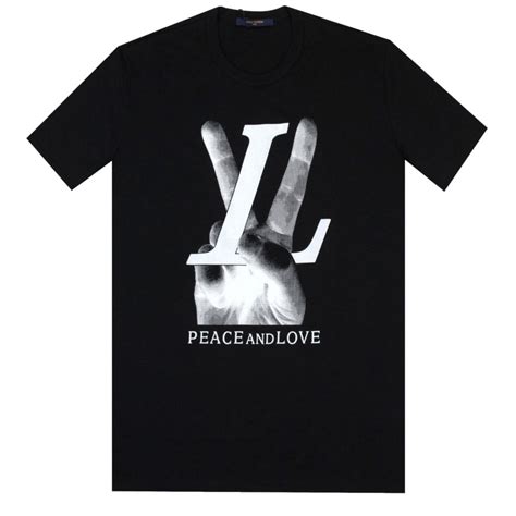 louis vuitton peace t shirt|Embossed LV T.